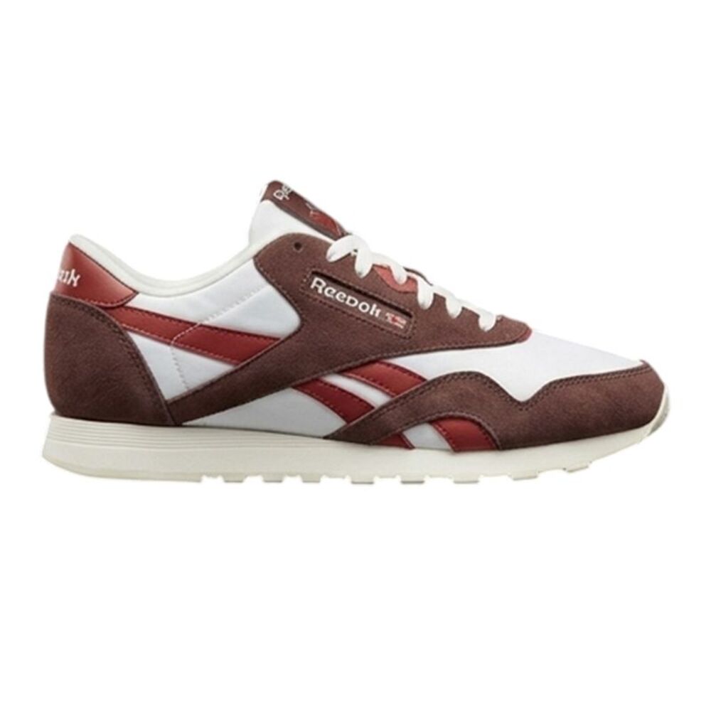 Reebok Womens/Ladies Glide Suede Cushioned Flat Sneakers / White/Gray